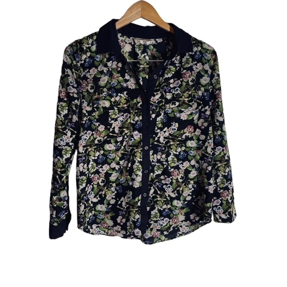 Coincidence and chance floral button up blouse